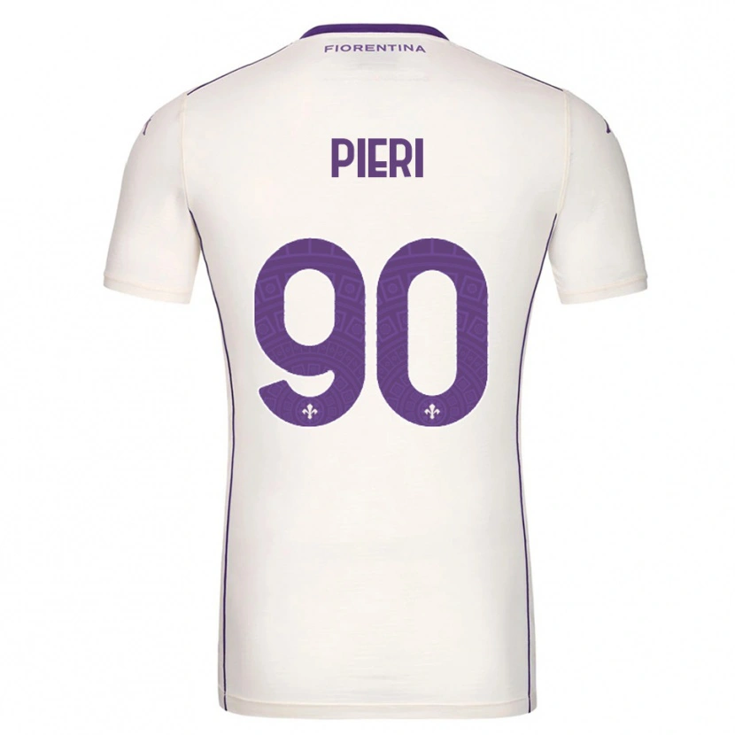 Danxen Mujer Camiseta Arianna Pieri #90 Blanco Púrpura Rojo 2ª Equipación 2025/26 La Camisa
