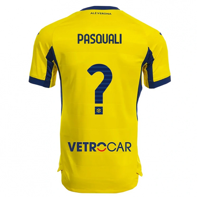 Danxen Mujer Camiseta Lorenzo Pasquali #0 Amarillo Marino 2ª Equipación 2025/26 La Camisa