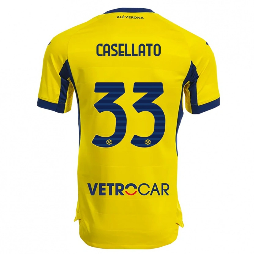 Danxen Mujer Camiseta Elisa Casellato #33 Amarillo Marino 2ª Equipación 2025/26 La Camisa