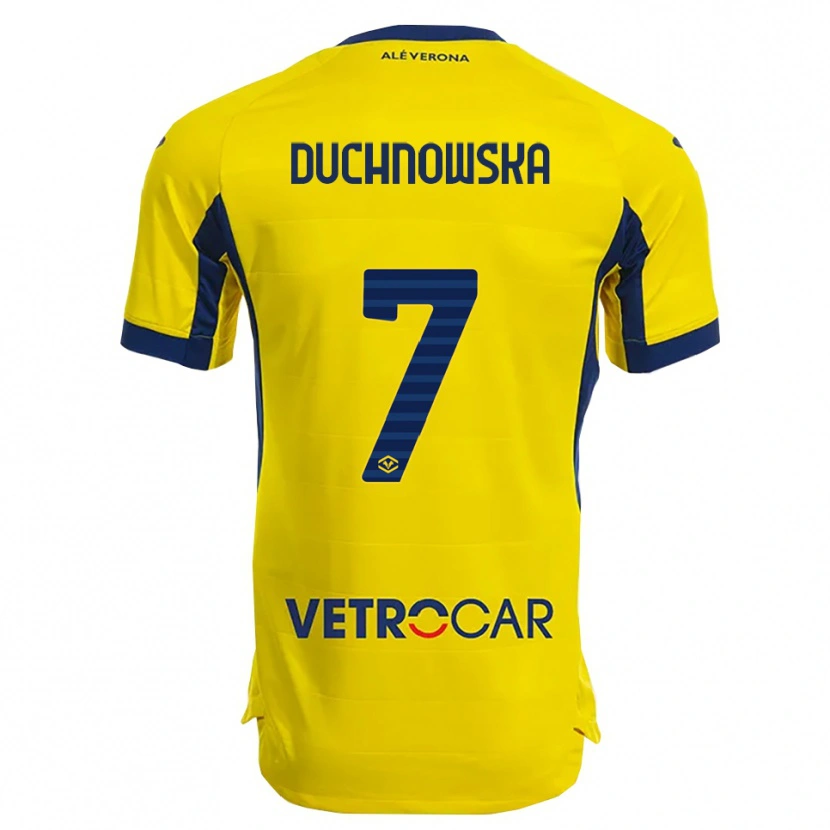 Danxen Mujer Camiseta Martyna Duchnowska #7 Amarillo Marino 2ª Equipación 2025/26 La Camisa