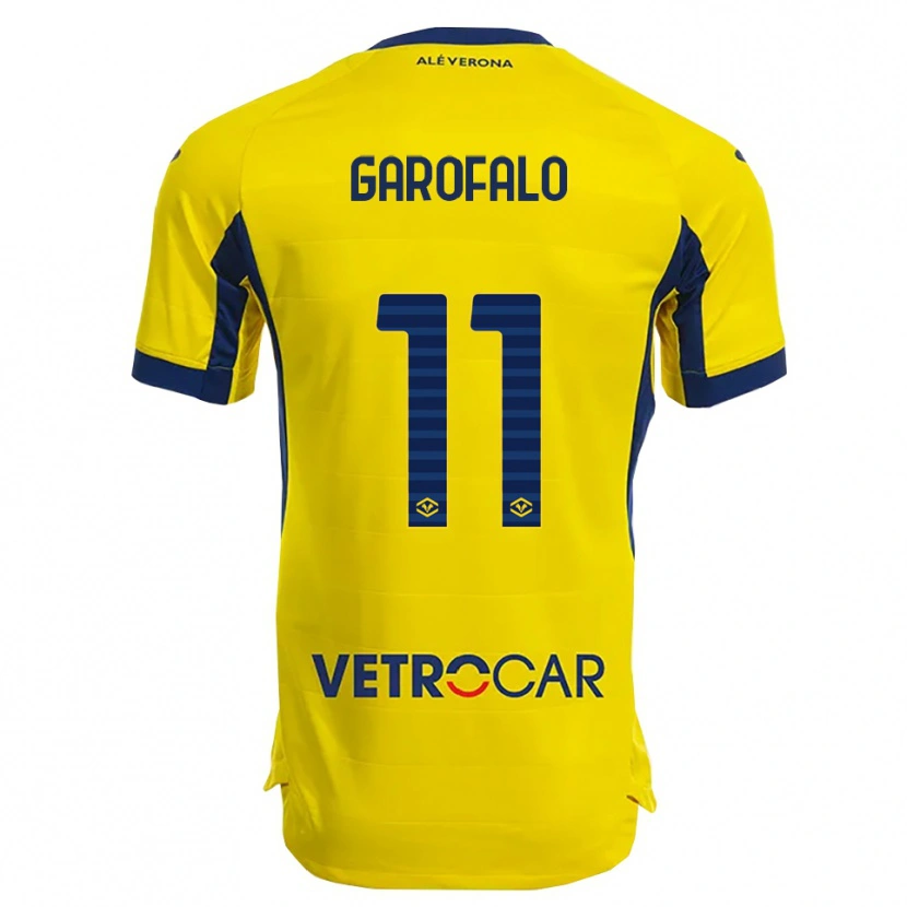 Danxen Mujer Camiseta Lorenzo Garofalo #11 Amarillo Marino 2ª Equipación 2025/26 La Camisa