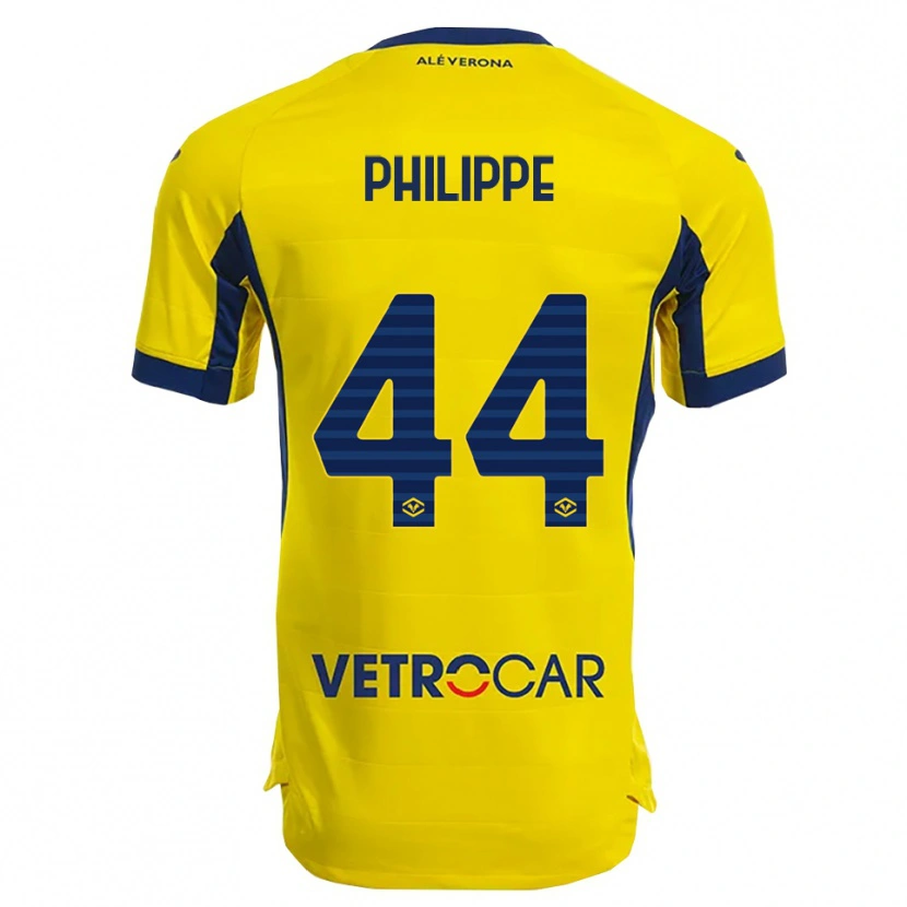 Danxen Mujer Camiseta Mathis Amanu Philippe #44 Amarillo Marino 2ª Equipación 2025/26 La Camisa