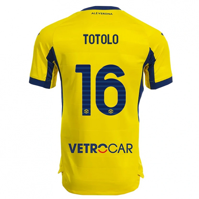 Danxen Mujer Camiseta Maddalena Totolo #16 Amarillo Marino 2ª Equipación 2025/26 La Camisa