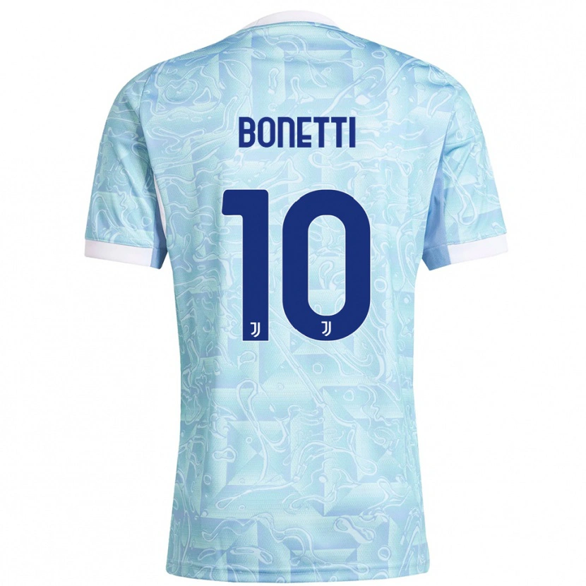 Danxen Mujer Camiseta Andrea Bonetti #10 Azul Cielo Amarillo 2ª Equipación 2025/26 La Camisa