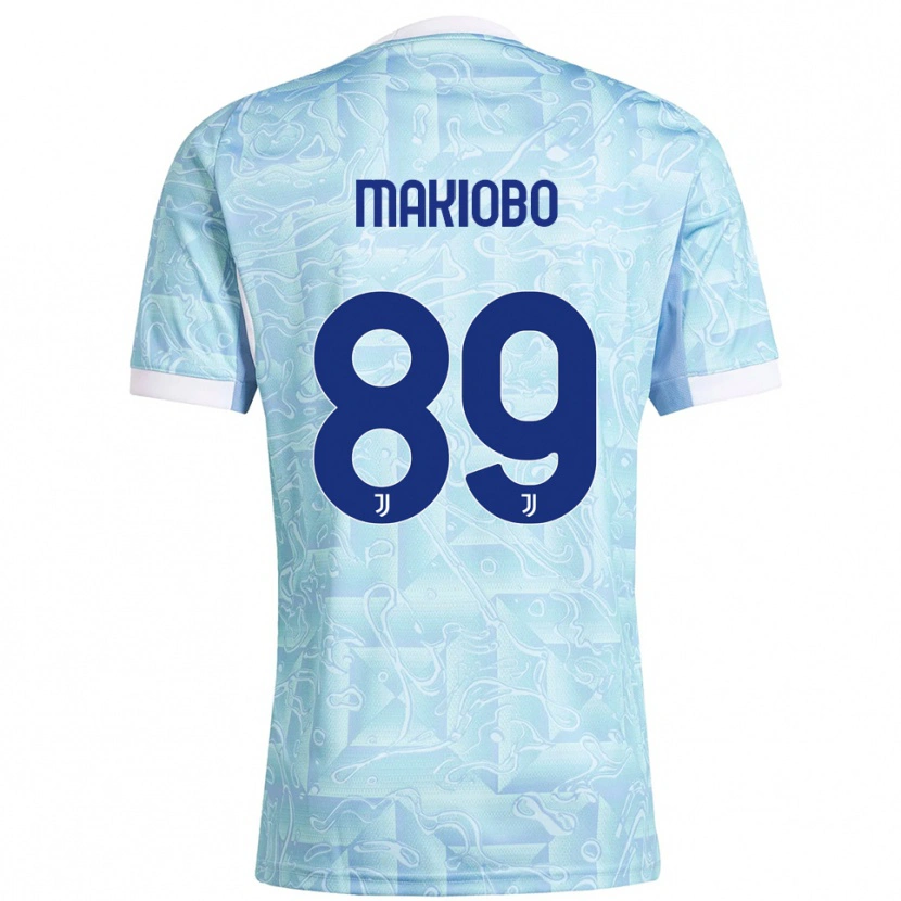 Danxen Mujer Camiseta Grady Makiobo #89 Azul Cielo Amarillo 2ª Equipación 2025/26 La Camisa