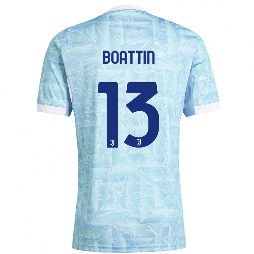 Danxen Mujer Camiseta Lisa Boattin #13 Azul Cielo Amarillo 2ª Equipación 2025/26 La Camisa