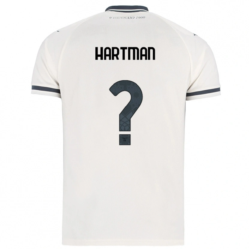 Danxen Mujer Camiseta Thomas Hartman #0 Blanco Marino 2ª Equipación 2025/26 La Camisa