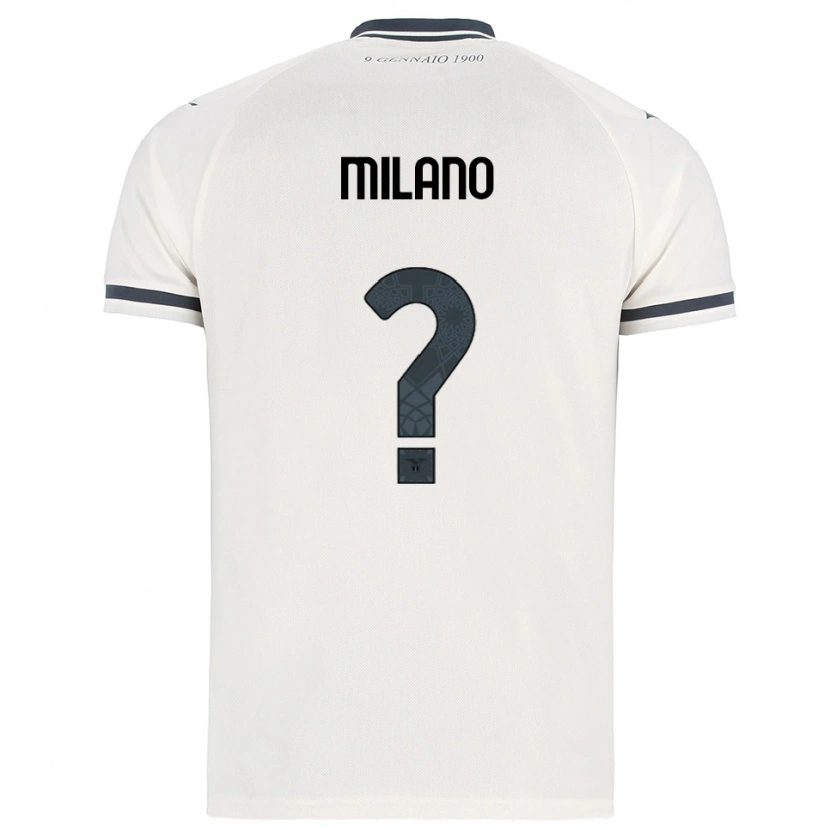 Danxen Mujer Camiseta Alessandro Milano #0 Blanco Marino 2ª Equipación 2025/26 La Camisa