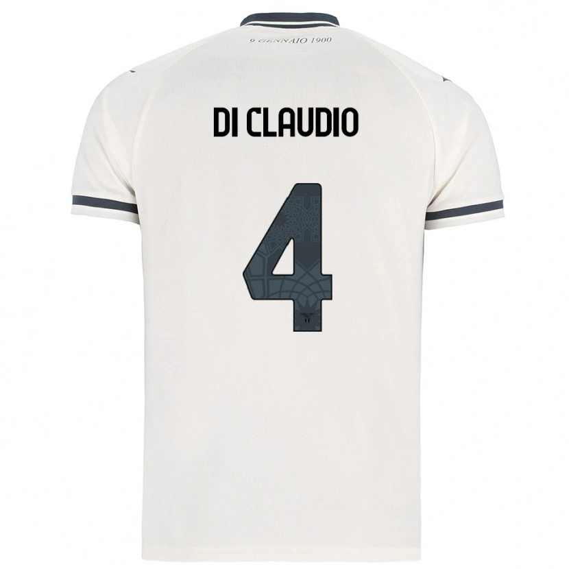 Danxen Mujer Camiseta Federico Di Claudio #4 Blanco Marino 2ª Equipación 2025/26 La Camisa