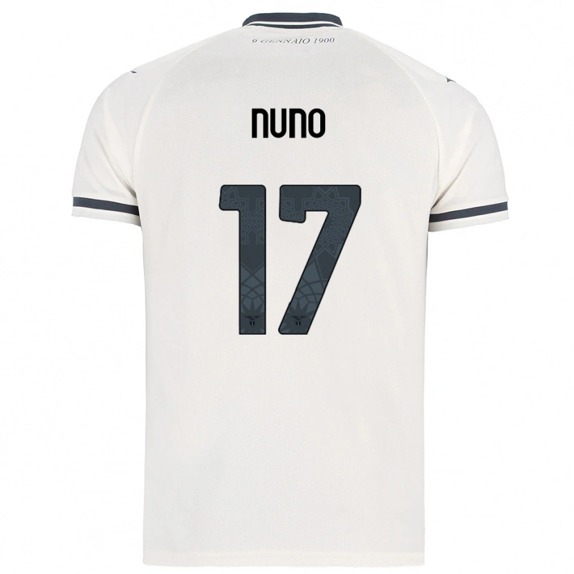 Danxen Mujer Camiseta Nuno Tavares #17 Blanco Marino 2ª Equipación 2025/26 La Camisa