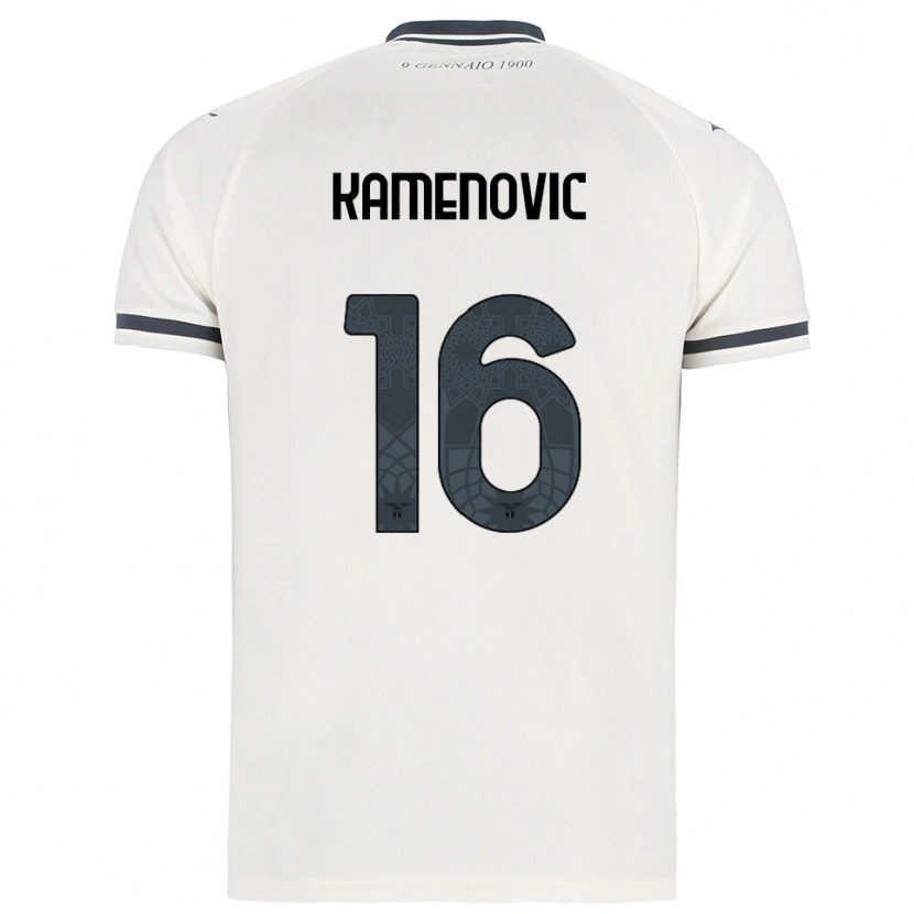 Danxen Mujer Camiseta Dimitrije Kamenovic #16 Blanco Marino 2ª Equipación 2025/26 La Camisa