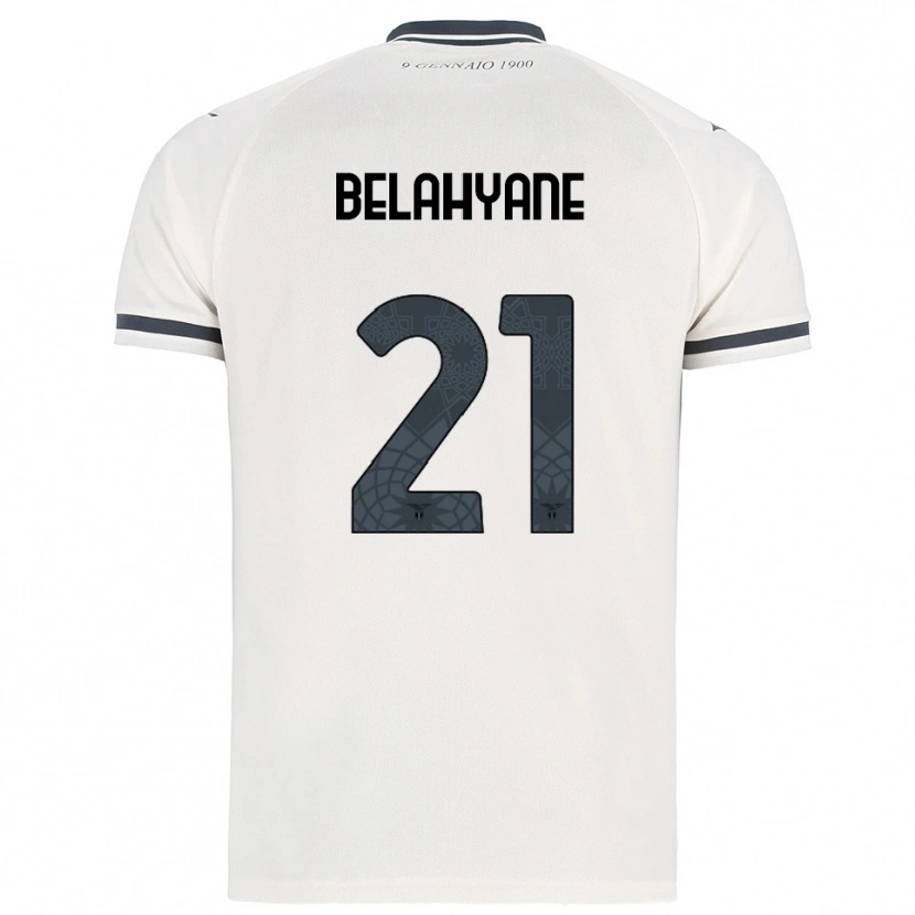 Danxen Mujer Camiseta Reda Belahyane #21 Blanco Marino 2ª Equipación 2025/26 La Camisa