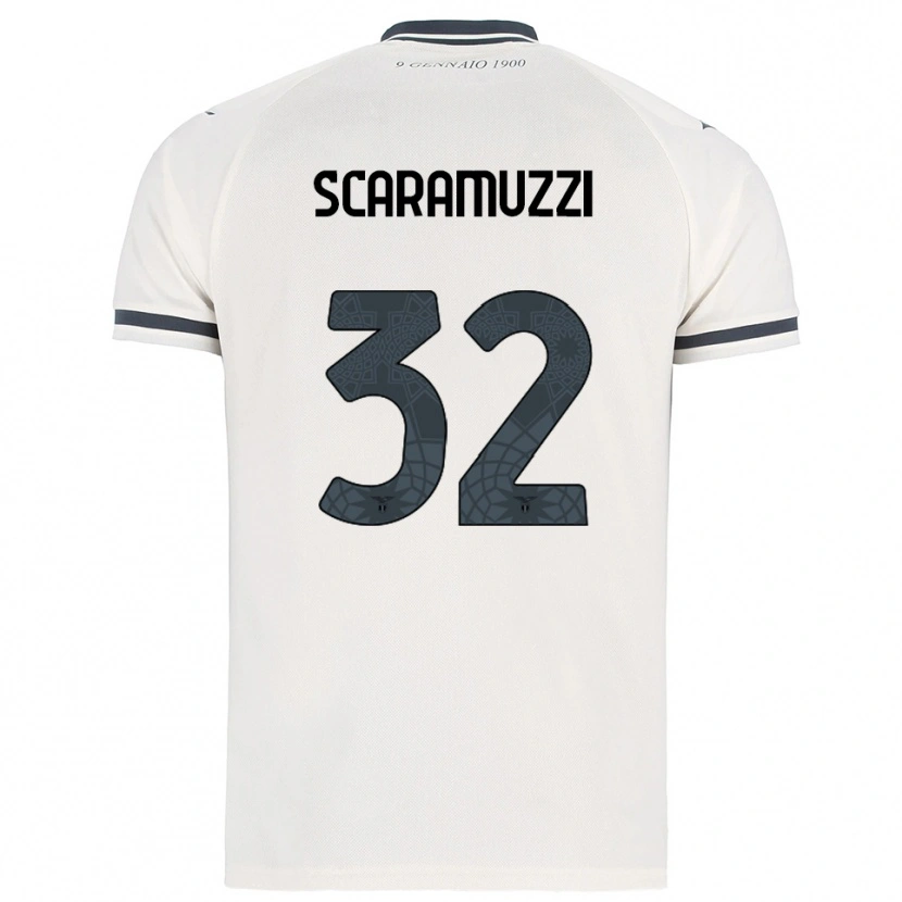 Danxen Mujer Camiseta Chiara Scaramuzzi #32 Blanco Marino 2ª Equipación 2025/26 La Camisa