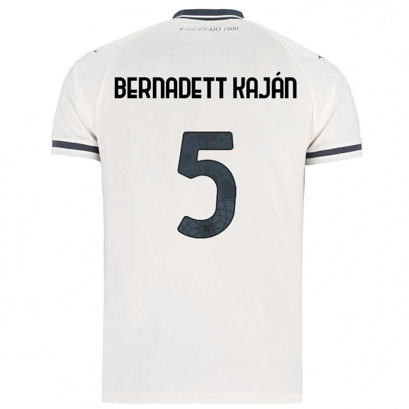 Danxen Mujer Camiseta Zsanett Bernadett Kaján #5 Blanco Marino 2ª Equipación 2025/26 La Camisa