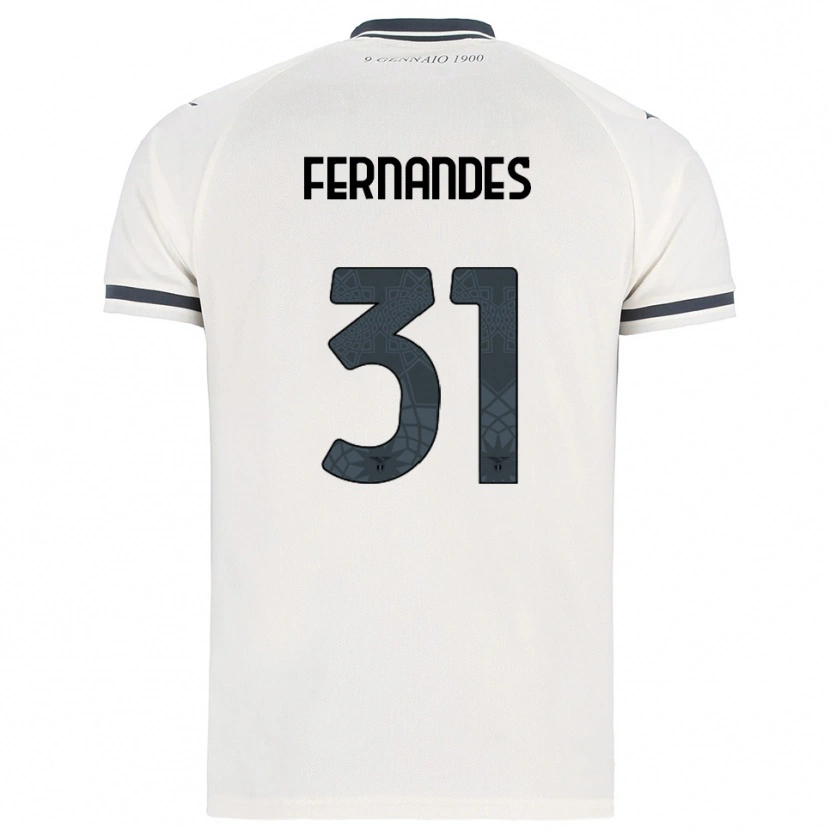Danxen Mujer Camiseta Saná Fernandes #31 Blanco Marino 2ª Equipación 2025/26 La Camisa