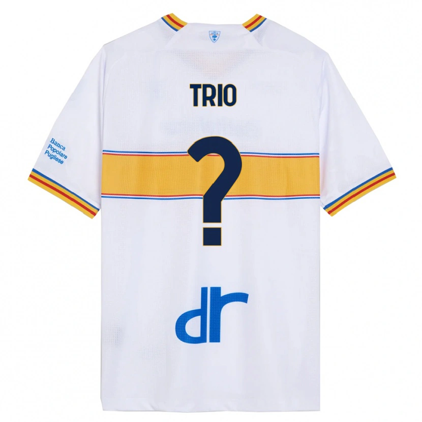 Danxen Mujer Camiseta Stefano Trio #0 Blanco Amarillo 2ª Equipación 2025/26 La Camisa