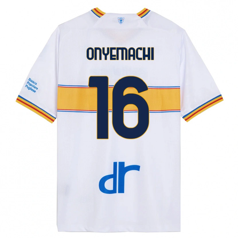 Danxen Mujer Camiseta Divine Onyemachi #16 Blanco Amarillo 2ª Equipación 2025/26 La Camisa