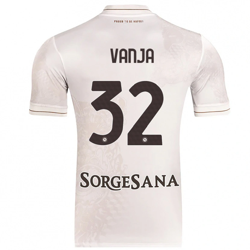 Danxen Mujer Camiseta Vanja Milinković-Savić #32 Champán Marrón 2ª Equipación 2025/26 La Camisa