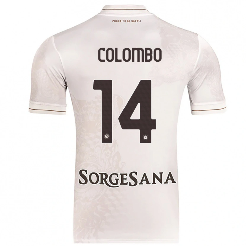 Danxen Mujer Camiseta Sofia Colombo #14 Champán Marrón 2ª Equipación 2025/26 La Camisa