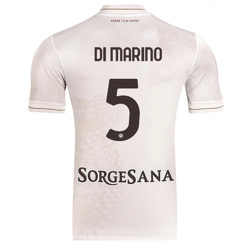 Danxen Mujer Camiseta Paola Di Marino #5 Champán Marrón 2ª Equipación 2025/26 La Camisa