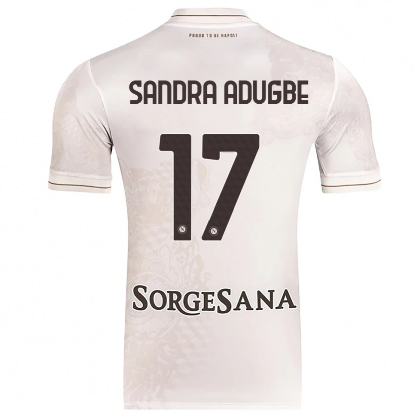 Danxen Mujer Camiseta Olamide Sandra Adugbe #17 Champán Marrón 2ª Equipación 2025/26 La Camisa