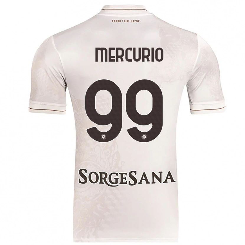 Danxen Mujer Camiseta Giovanni Mercurio #99 Champán Marrón 2ª Equipación 2025/26 La Camisa