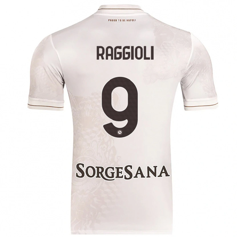 Danxen Mujer Camiseta Christian Raggioli #9 Champán Marrón 2ª Equipación 2025/26 La Camisa