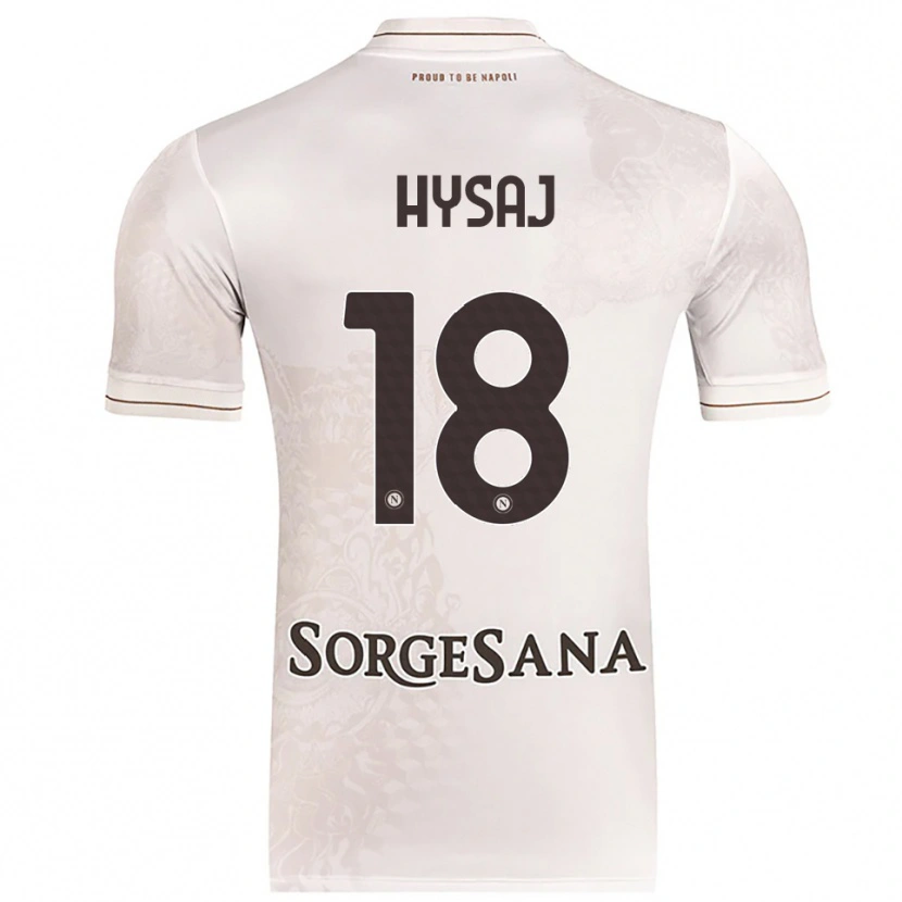 Danxen Mujer Camiseta Daniel Hysaj #18 Champán Marrón 2ª Equipación 2025/26 La Camisa