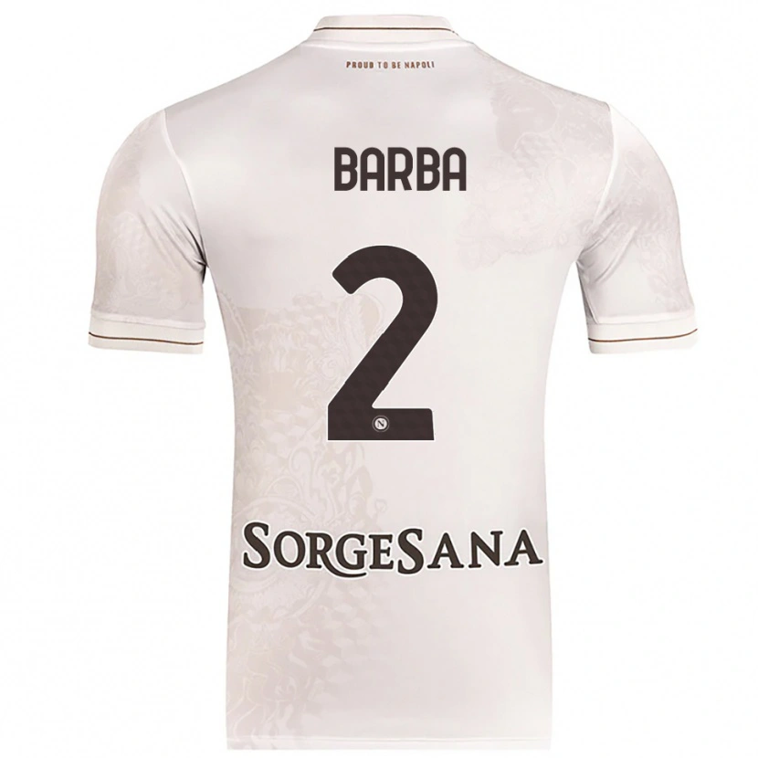 Danxen Mujer Camiseta Benedetto Barba #2 Champán Marrón 2ª Equipación 2025/26 La Camisa