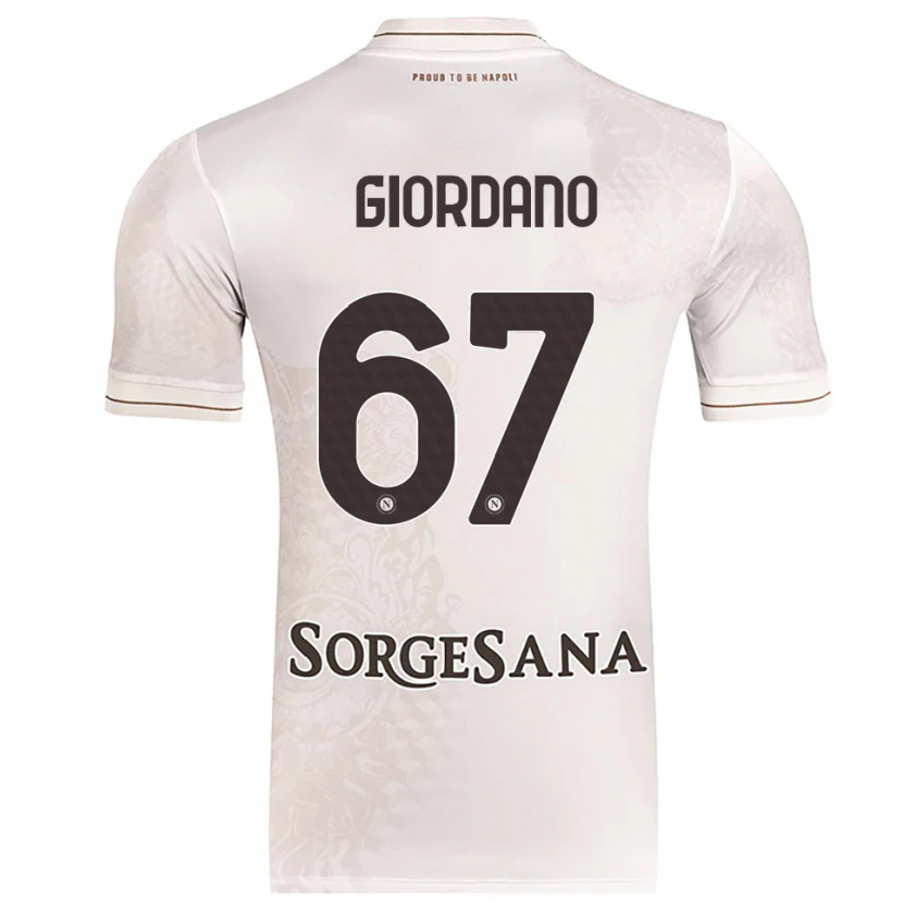 Danxen Mujer Camiseta Michela Giordano #67 Champán Marrón 2ª Equipación 2025/26 La Camisa