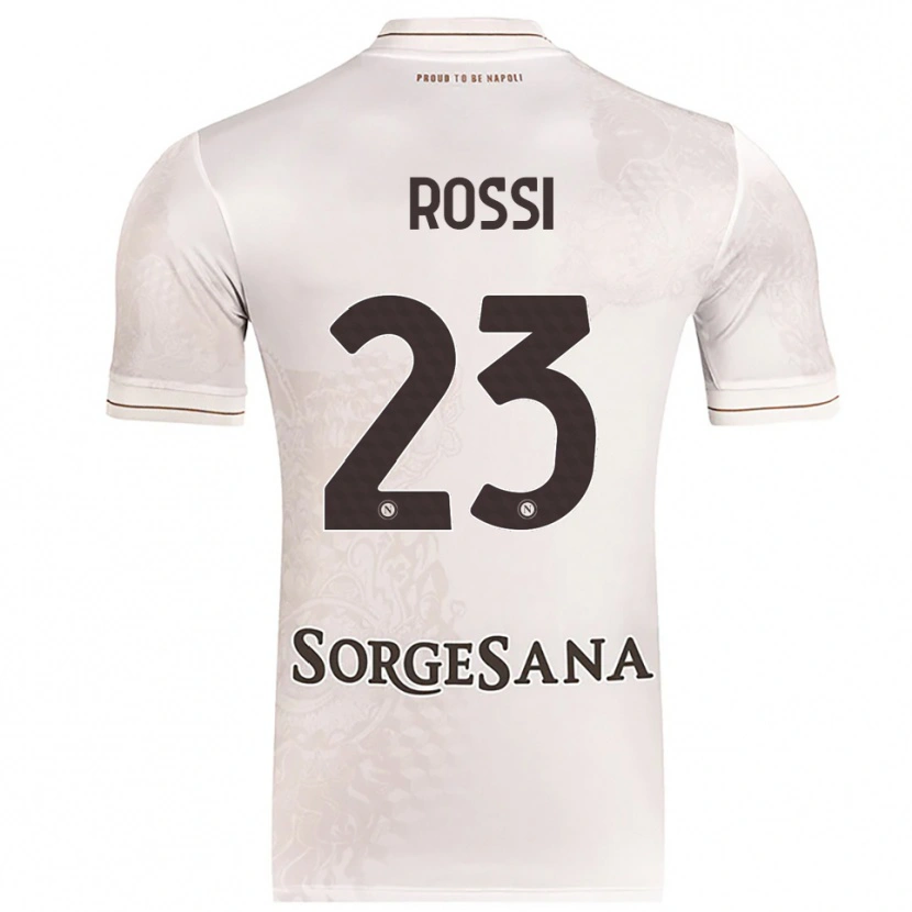 Danxen Mujer Camiseta Leonardo Rossi #23 Champán Marrón 2ª Equipación 2025/26 La Camisa
