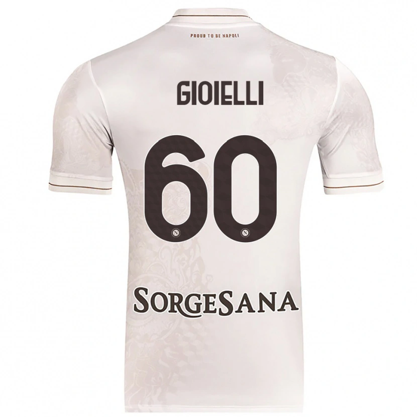 Danxen Mujer Camiseta Francesco Gioielli #60 Champán Marrón 2ª Equipación 2025/26 La Camisa