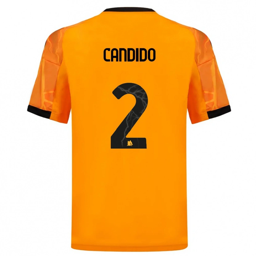 Danxen Mujer Camiseta Gabriele Candido #2 Naranja Negro 2ª Equipación 2025/26 La Camisa