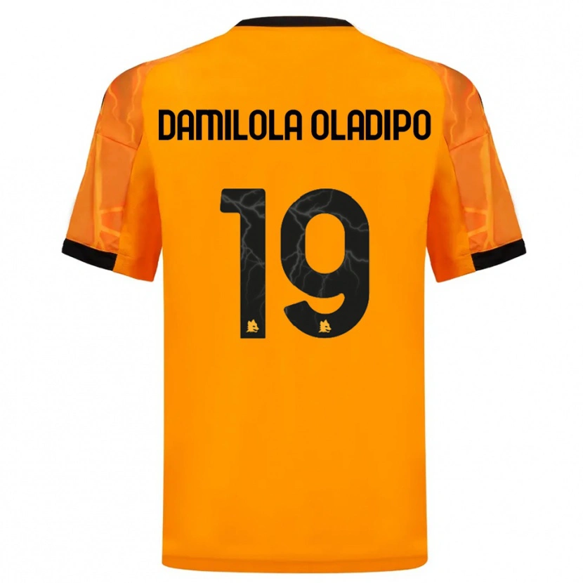Danxen Mujer Camiseta Shukurat Damilola Oladipo #19 Naranja Negro 2ª Equipación 2025/26 La Camisa