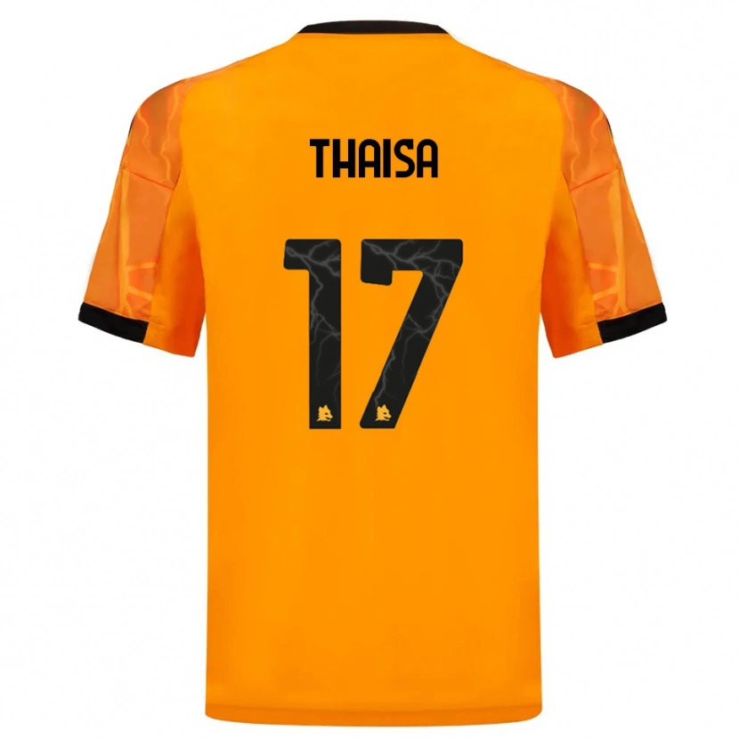 Danxen Mujer Camiseta Thaisa #17 Naranja Negro 2ª Equipación 2025/26 La Camisa