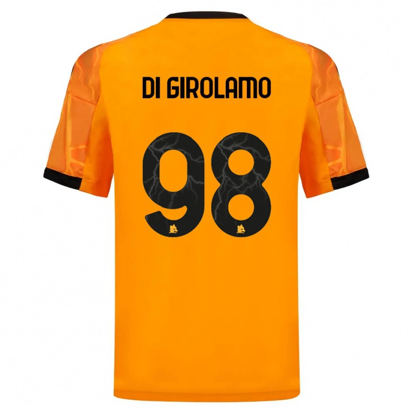 Danxen Mujer Camiseta Anita Di Girolamo #98 Naranja Negro 2ª Equipación 2025/26 La Camisa