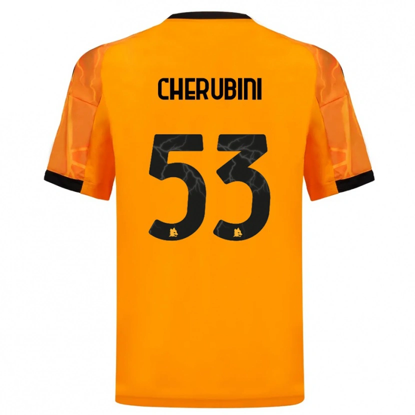 Danxen Mujer Camiseta Martina Cherubini #53 Naranja Negro 2ª Equipación 2025/26 La Camisa