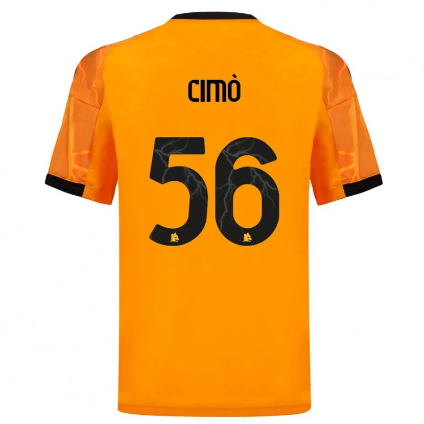 Danxen Mujer Camiseta Giada Cimò #56 Naranja Negro 2ª Equipación 2025/26 La Camisa