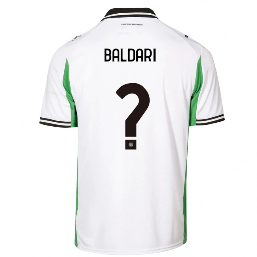 Danxen Mujer Camiseta Luca Baldari #0 Blanco Verde Negro 2ª Equipación 2025/26 La Camisa