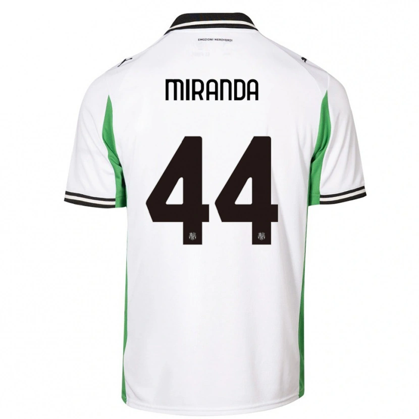 Danxen Mujer Camiseta Kevin Miranda #44 Blanco Verde Negro 2ª Equipación 2025/26 La Camisa