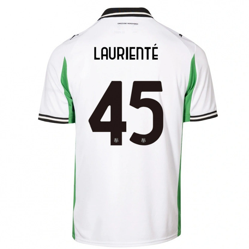 Danxen Mujer Camiseta Armand Laurienté #45 Blanco Verde Negro 2ª Equipación 2025/26 La Camisa