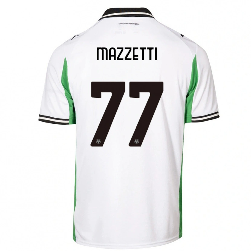 Danxen Mujer Camiseta Riccardo Mazzetti #77 Blanco Verde Negro 2ª Equipación 2025/26 La Camisa