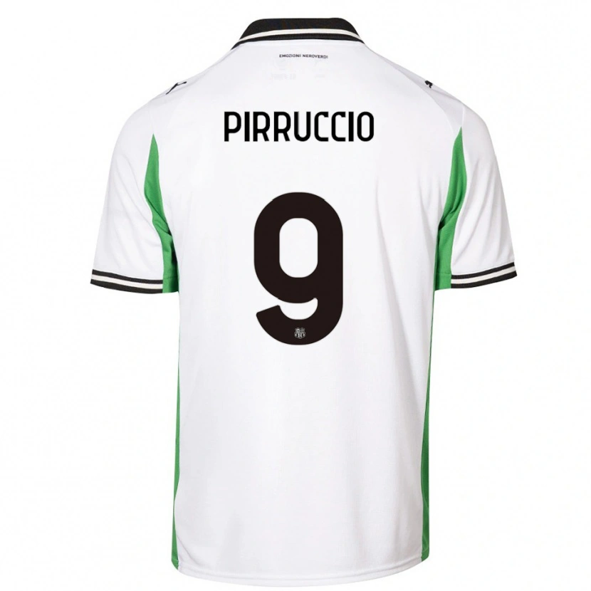 Danxen Mujer Camiseta Federico Pirruccio #9 Blanco Verde Negro 2ª Equipación 2025/26 La Camisa
