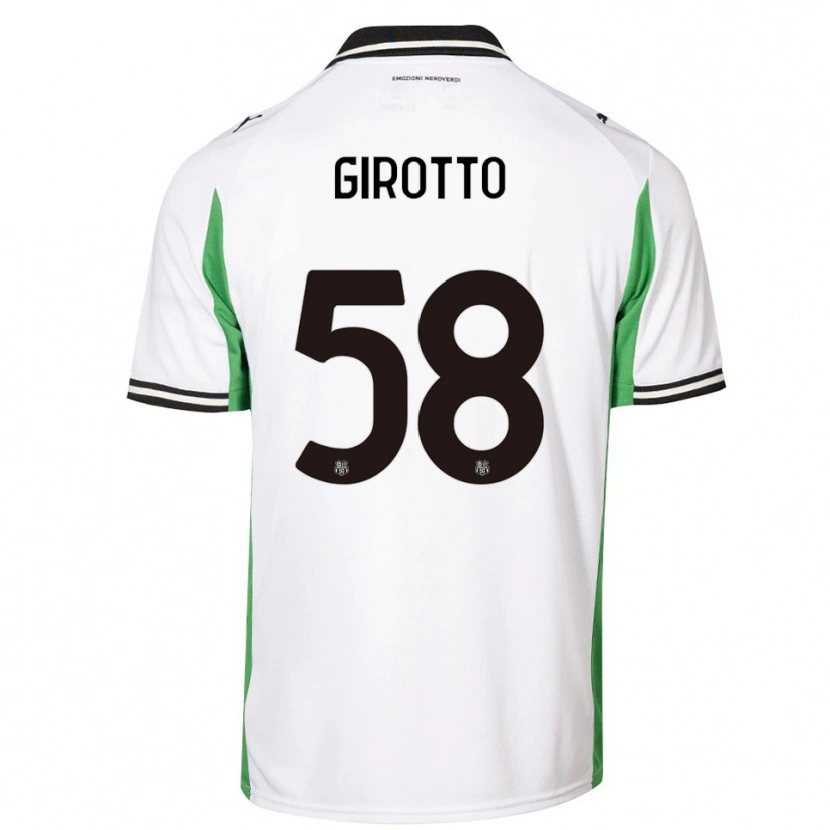 Danxen Mujer Camiseta Emma Girotto #58 Blanco Verde Negro 2ª Equipación 2025/26 La Camisa