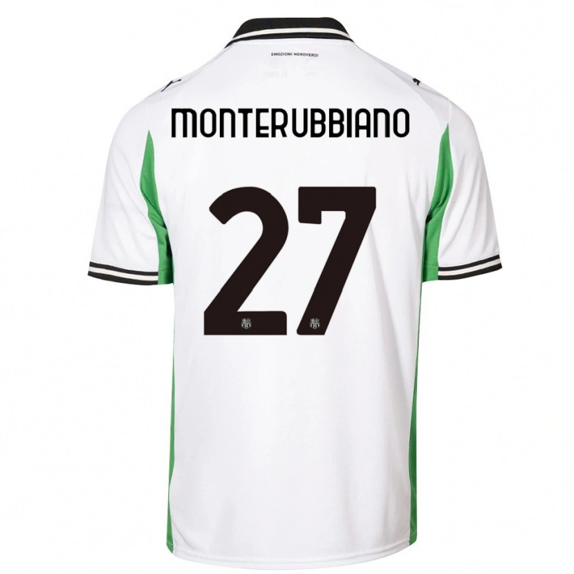 Danxen Mujer Camiseta Valeria Monterubbiano #27 Blanco Verde Negro 2ª Equipación 2025/26 La Camisa