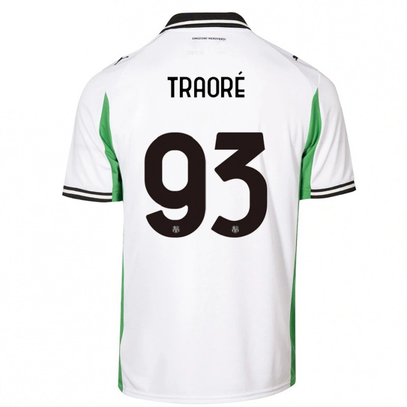 Danxen Mujer Camiseta Kadidia Traoré #93 Blanco Verde Negro 2ª Equipación 2025/26 La Camisa