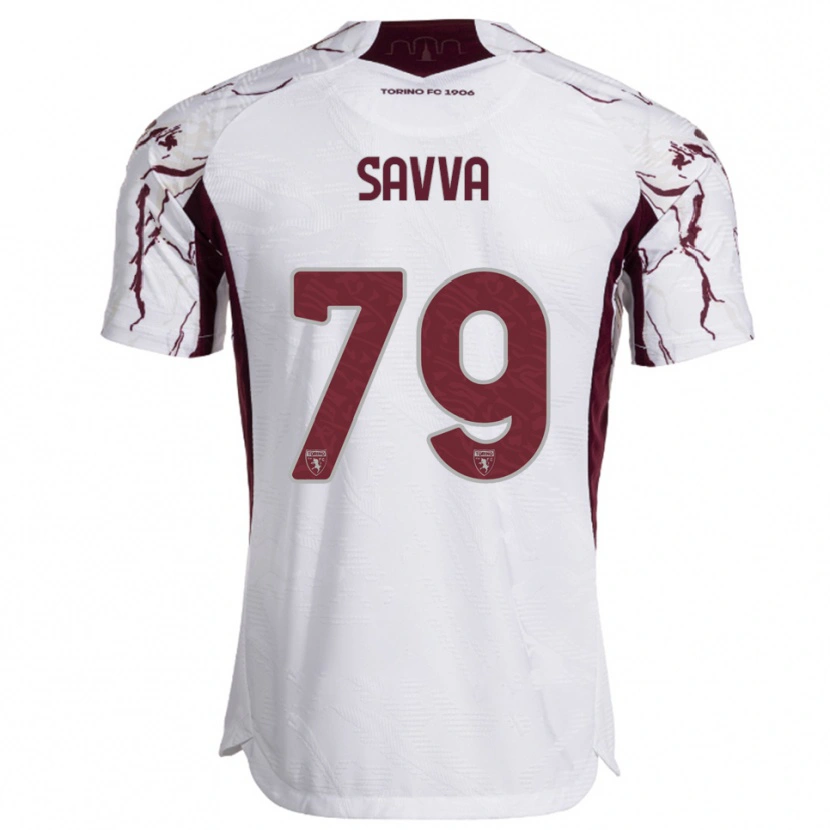 Danxen Mujer Camiseta Zanos Savva #79 Blanco Borgoña 2ª Equipación 2025/26 La Camisa