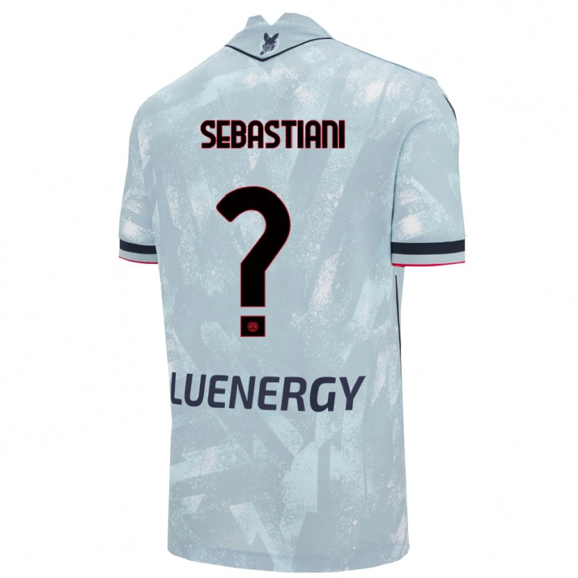 Danxen Mujer Camiseta Josè Alberto Sebastiani #0 Azul Claro Negro 2ª Equipación 2025/26 La Camisa