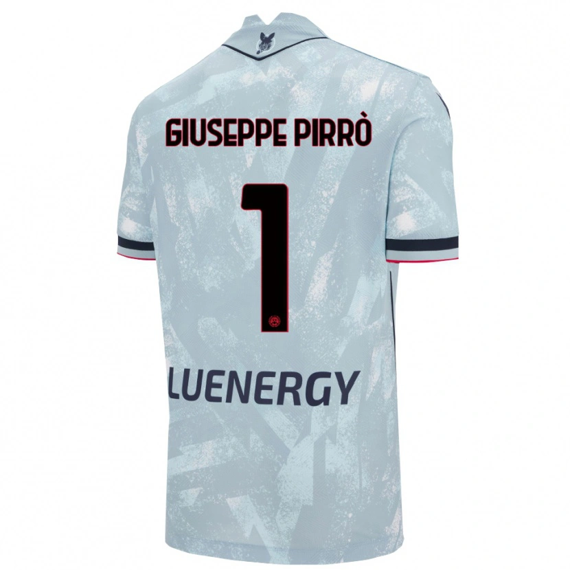 Danxen Mujer Camiseta Marco Giuseppe Pirrò #1 Azul Claro Negro 2ª Equipación 2025/26 La Camisa