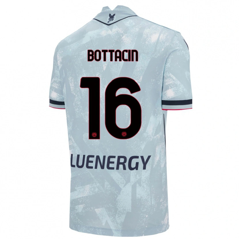 Danxen Mujer Camiseta Enrico Bottacin #16 Azul Claro Negro 2ª Equipación 2025/26 La Camisa